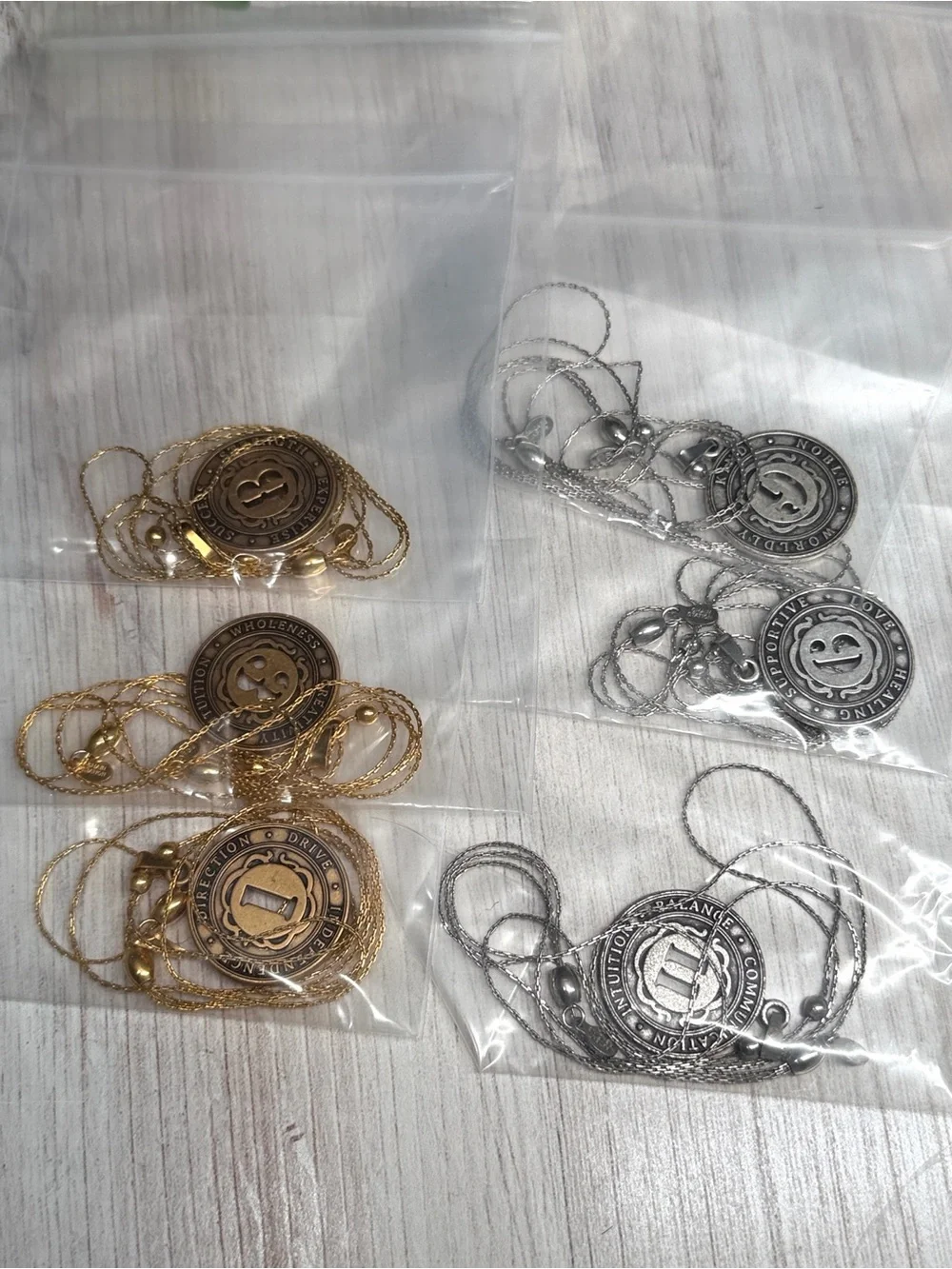 Alex and Ani Numerology Collection- 6 Number Pull Chain / Expandable Necklaces